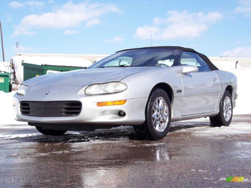 Sebring Silver Metallic 2002 Chevrolet Camaro Z28 Convertible Exterior Photo #44125327