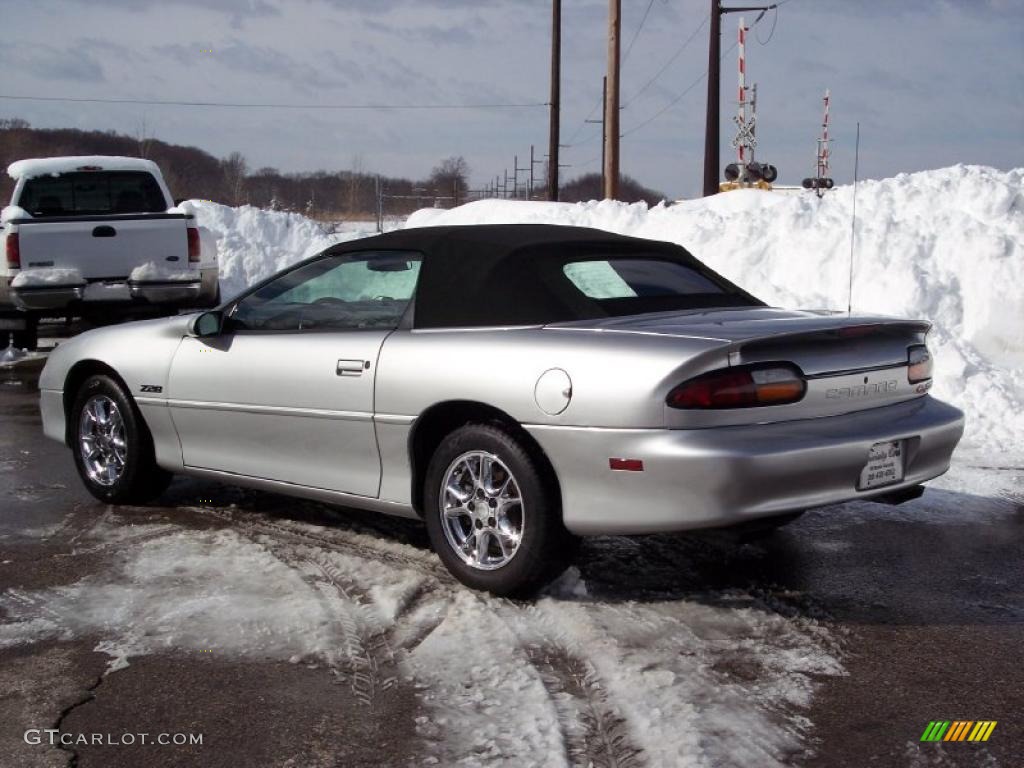 Sebring Silver Metallic 2002 Chevrolet Camaro Z28 Convertible Exterior Photo #44125386