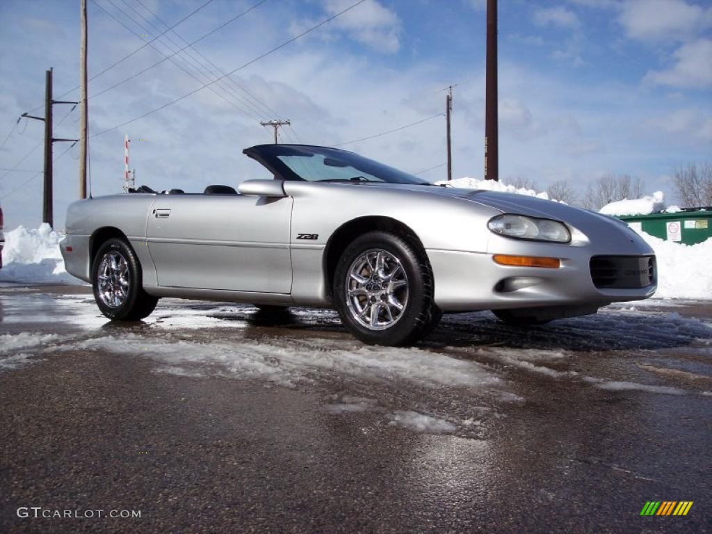 Sebring Silver Metallic 2002 Chevrolet Camaro Z28 Convertible Exterior Photo #44125534