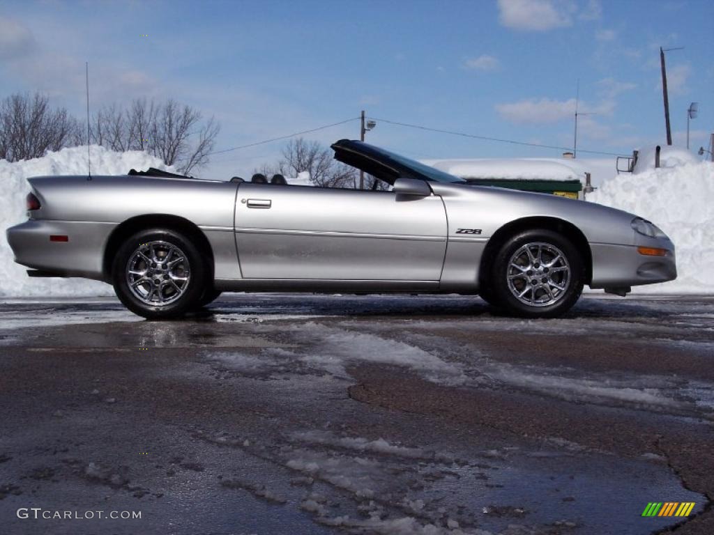 Sebring Silver Metallic 2002 Chevrolet Camaro Z28 Convertible Exterior Photo #44125566