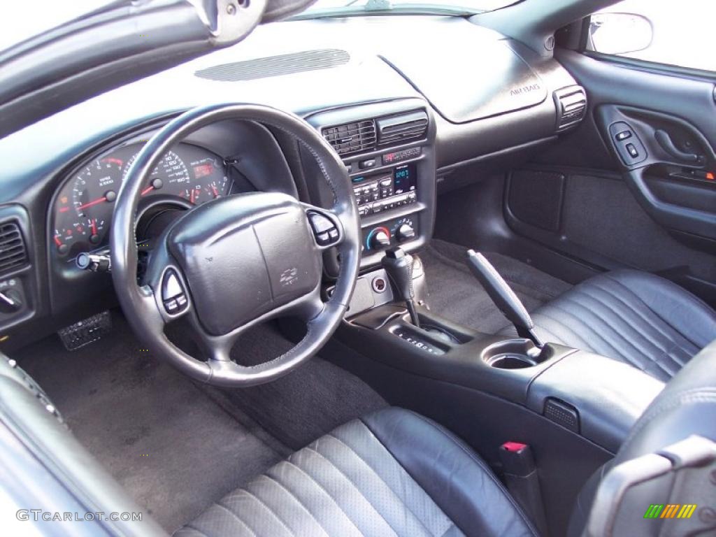 Ebony Black Interior 2002 Chevrolet Camaro Z28 Convertible Photo #44125598