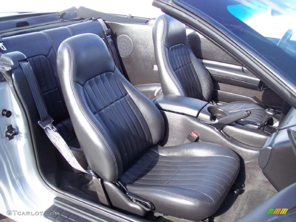 Ebony Black Interior 2002 Chevrolet Camaro Z28 Convertible Photo #44125746