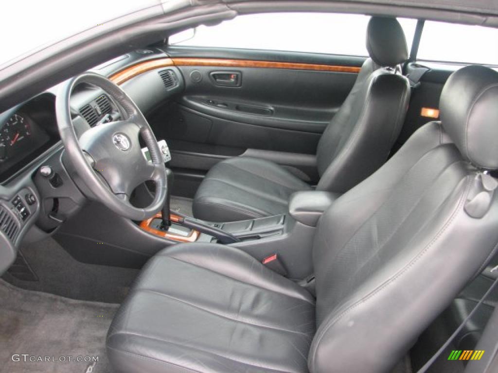 Charcoal Interior 2003 Toyota Solara SLE V6 Convertible Photo #44128314