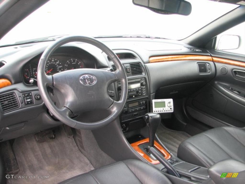Charcoal Interior 2003 Toyota Solara SLE V6 Convertible Photo #44128338