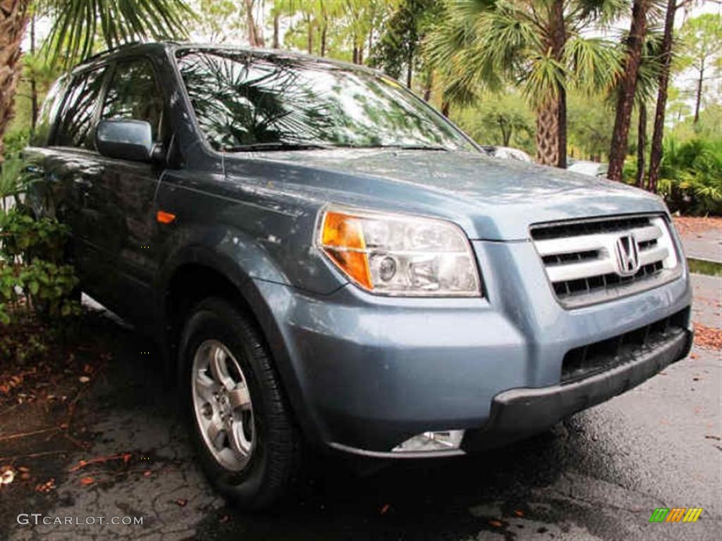 2008 Pilot EX-L - Steel Blue Metallic / Gray photo #1