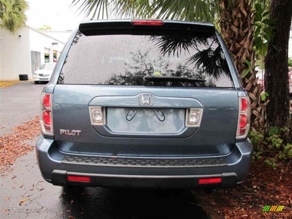 2008 Pilot EX-L - Steel Blue Metallic / Gray photo #2