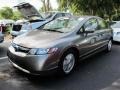 Galaxy Gray Metallic - Civic Hybrid Sedan Photo No. 4