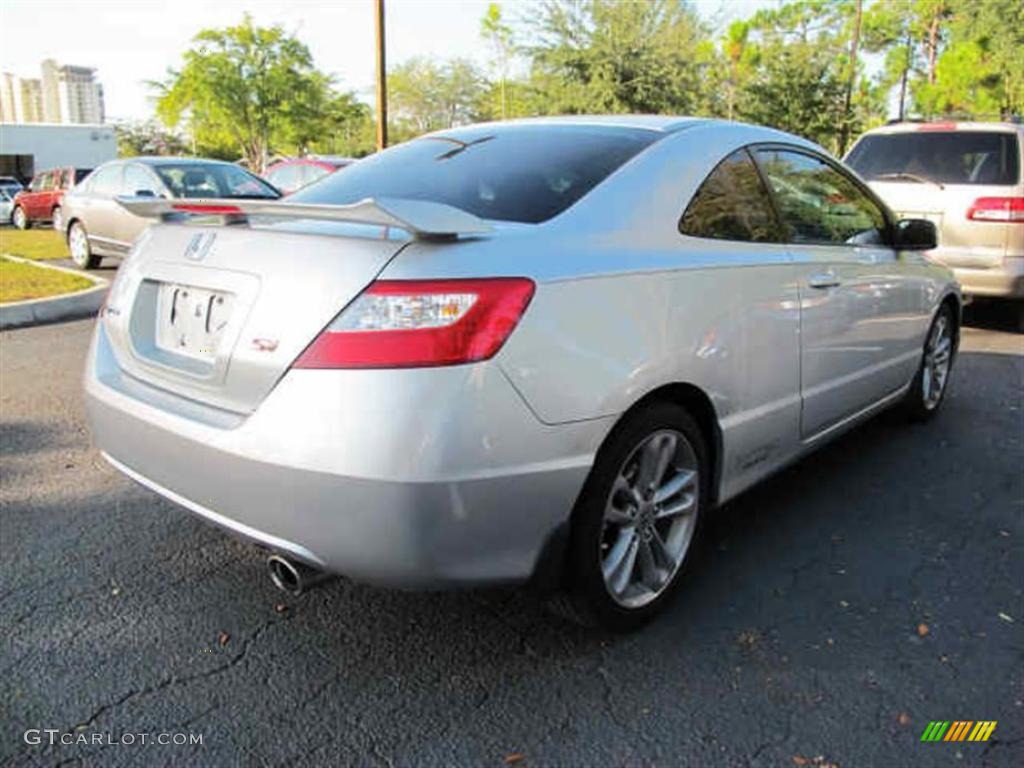 2008 Civic Si Coupe - Alabaster Silver Metallic / Black photo #2