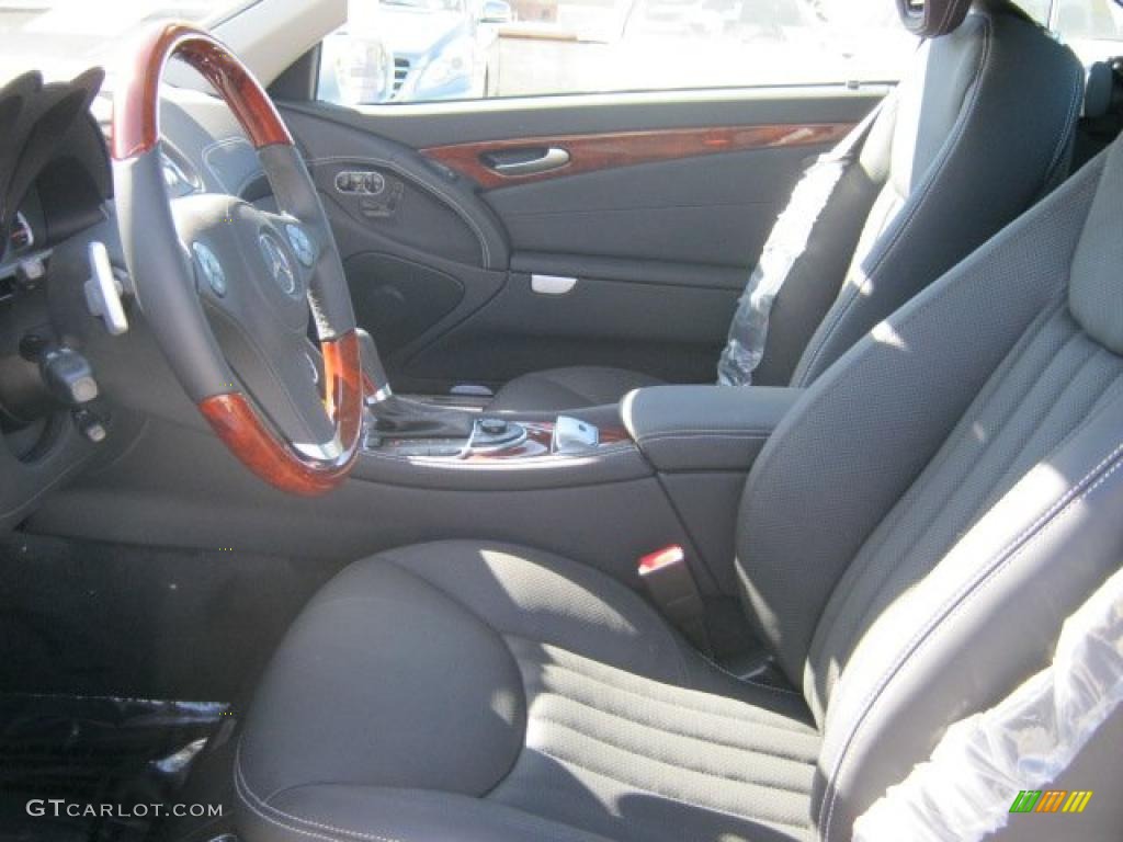 Black Interior 2011 Mercedes-Benz SL 550 Roadster Photo #44133918