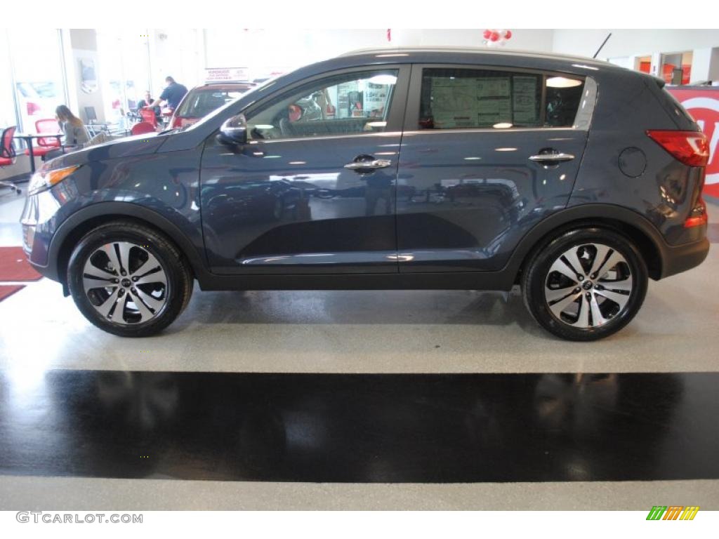 Twilight Blue 2011 Kia Sportage EX Exterior Photo #44136517