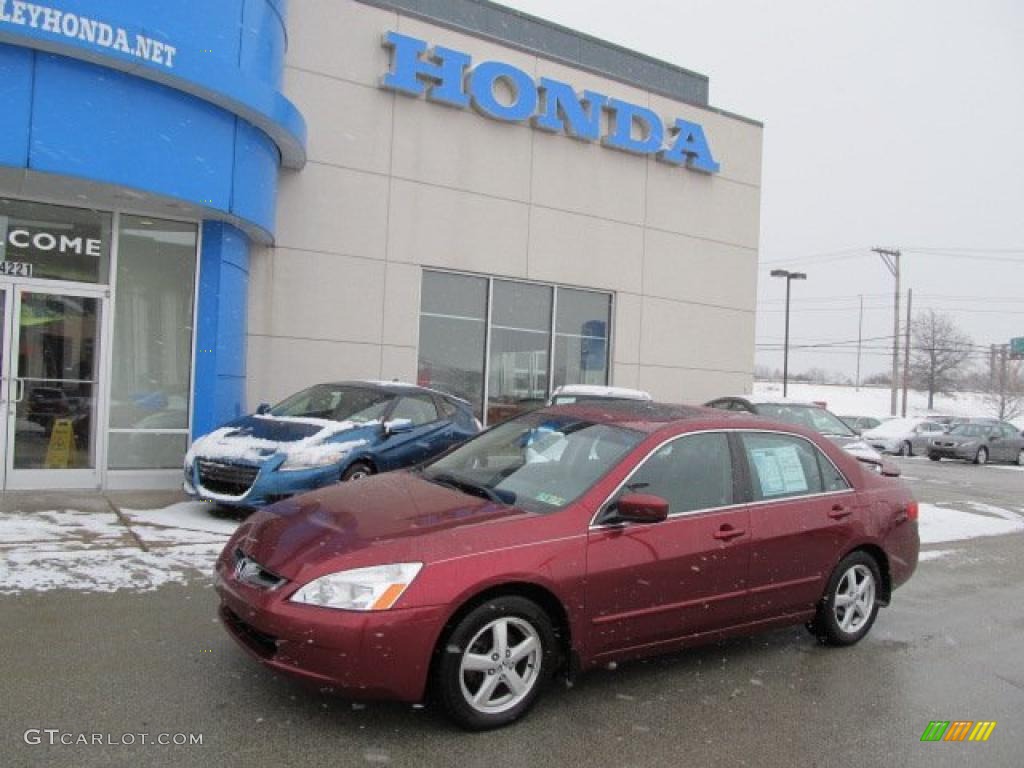 2005 Accord EX-L Sedan - Redondo Red Pearl / Gray photo #1