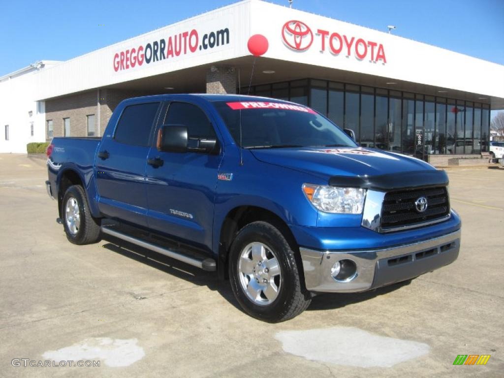 2007 Tundra SR5 TRD CrewMax 4x4 - Blue Streak Metallic / Graphite Gray photo #1