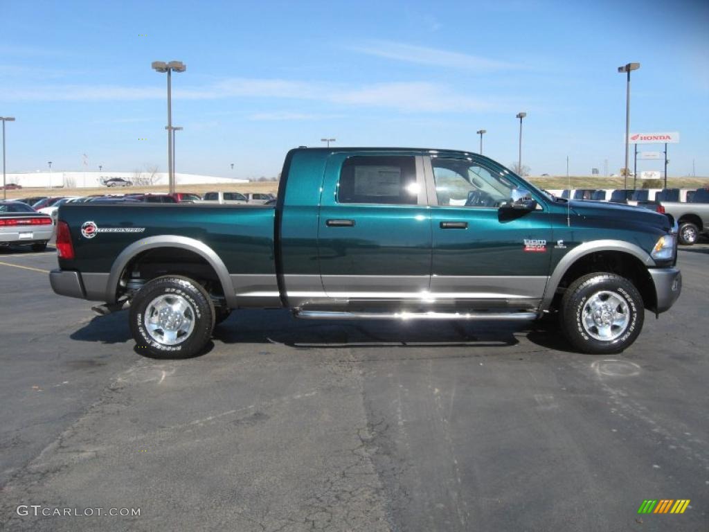 Hunter Green Pearl 2011 Dodge Ram 2500 HD SLT Outdoorsman Mega Cab 4x4 Exterior Photo #44139090