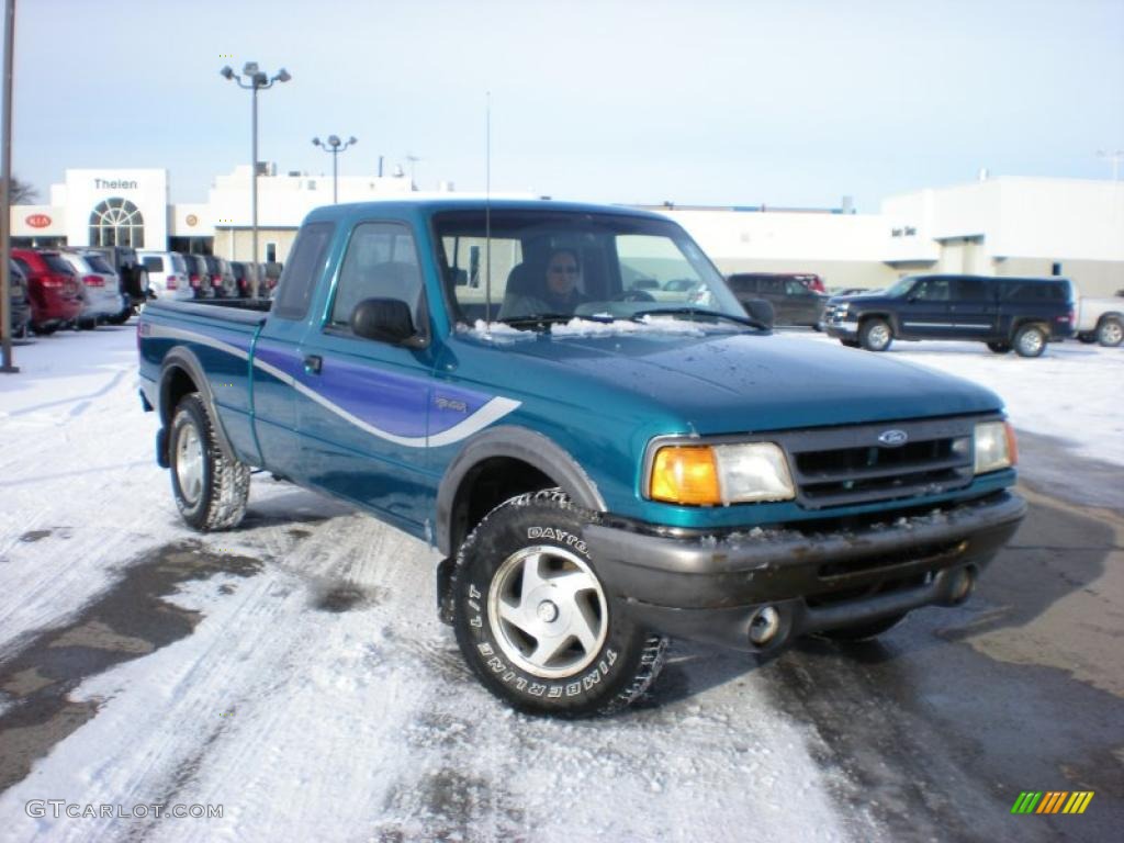 1993 Bright Calypso Green Metallic Ford Ranger Stx Extended