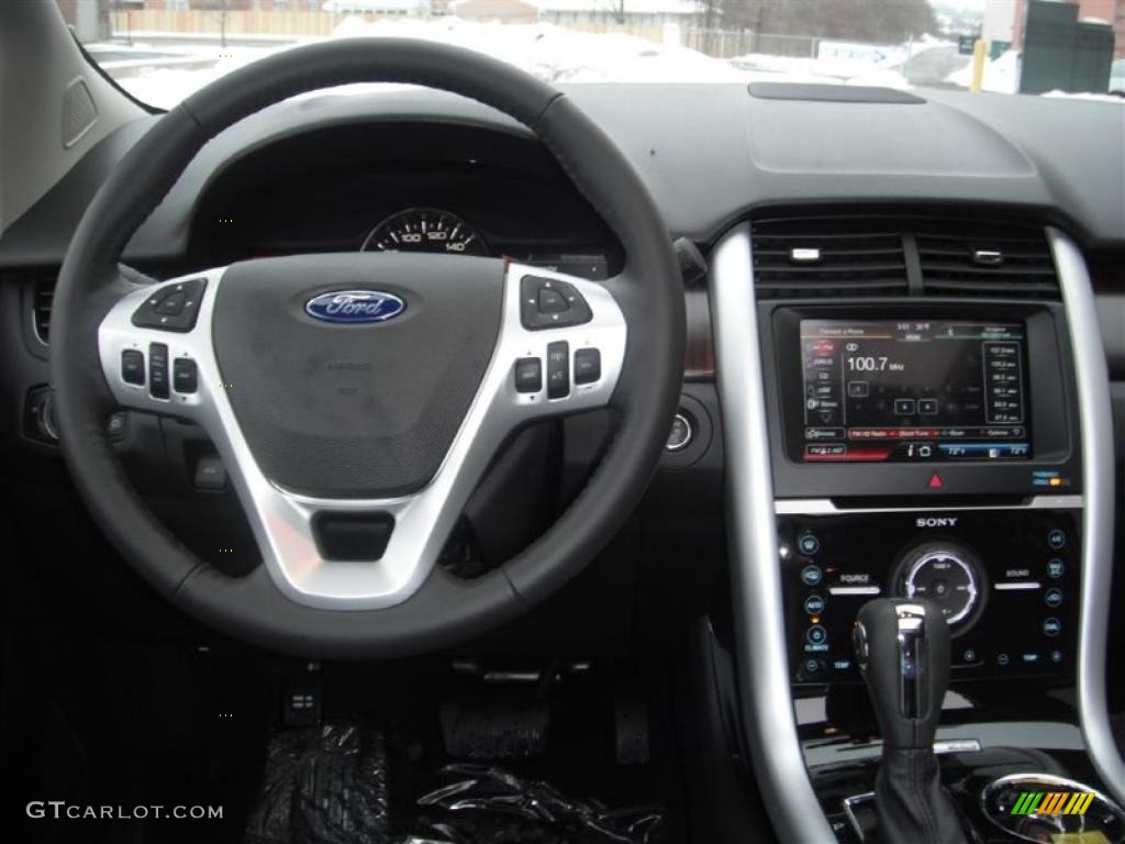 2011 Ford Edge Limited AWD Charcoal Black Dashboard Photo #44144247
