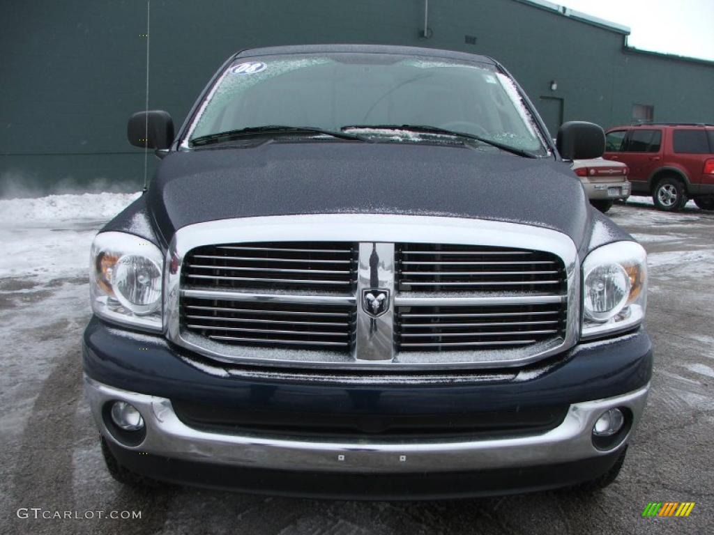 2008 Ram 1500 Big Horn Edition Quad Cab 4x4 - Patriot Blue Pearl / Medium Slate Gray photo #2