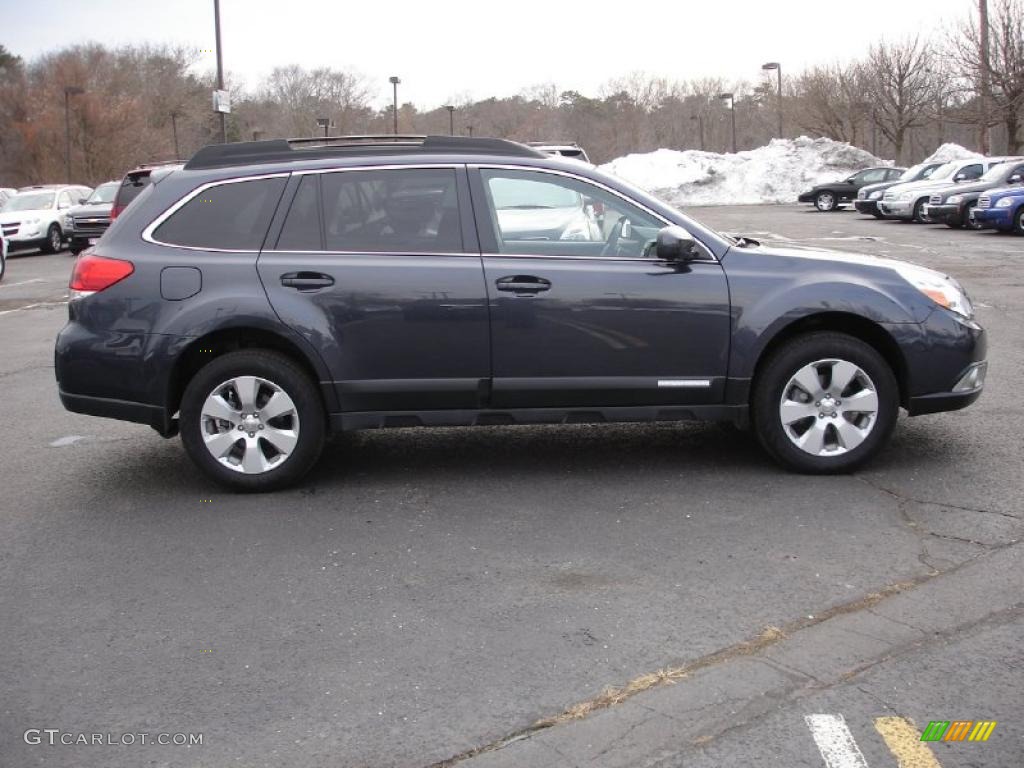 2011 Outback 2.5i Premium Wagon - Graphite Gray Metallic / Off Black photo #7