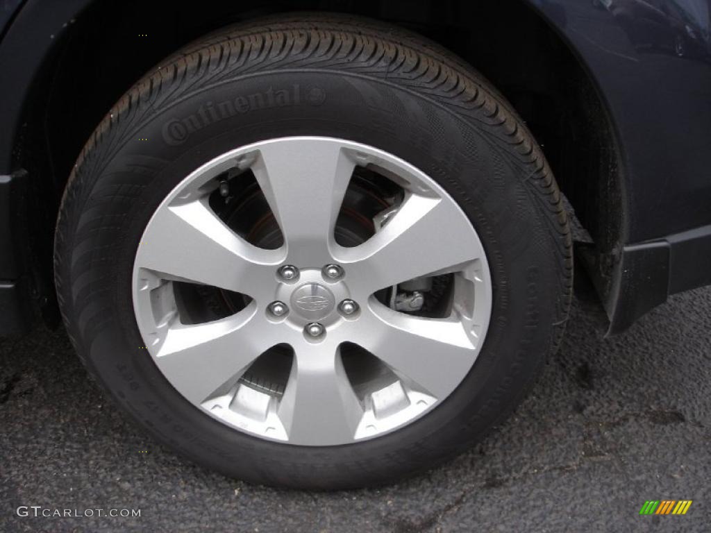 2011 Outback 2.5i Premium Wagon - Graphite Gray Metallic / Off Black photo #8