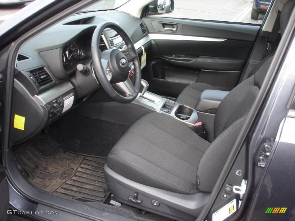 2011 Outback 2.5i Premium Wagon - Graphite Gray Metallic / Off Black photo #10