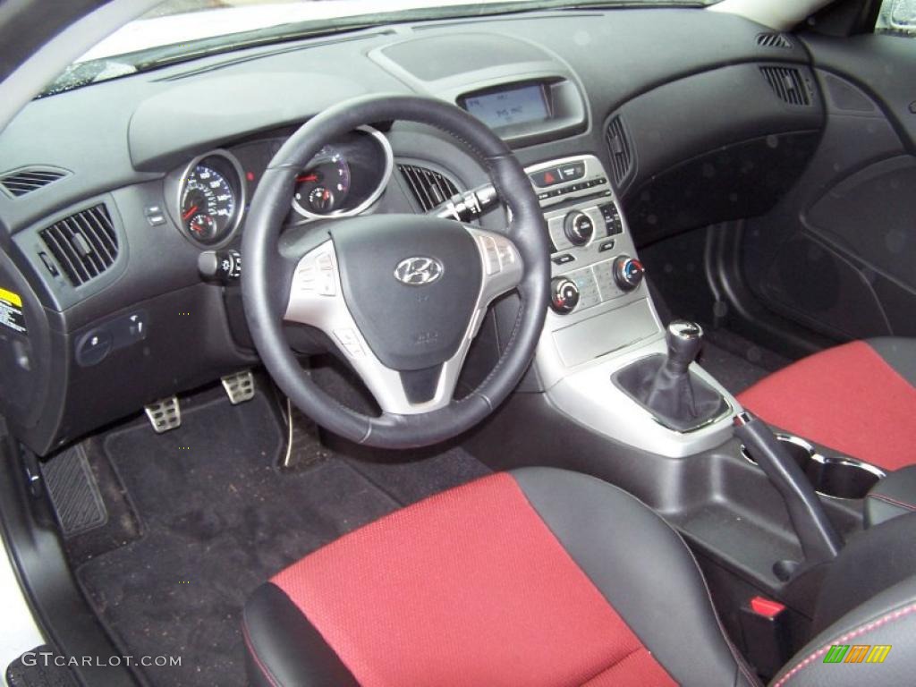 Black Red Interior 2010 Hyundai Genesis Coupe 2 0t Track