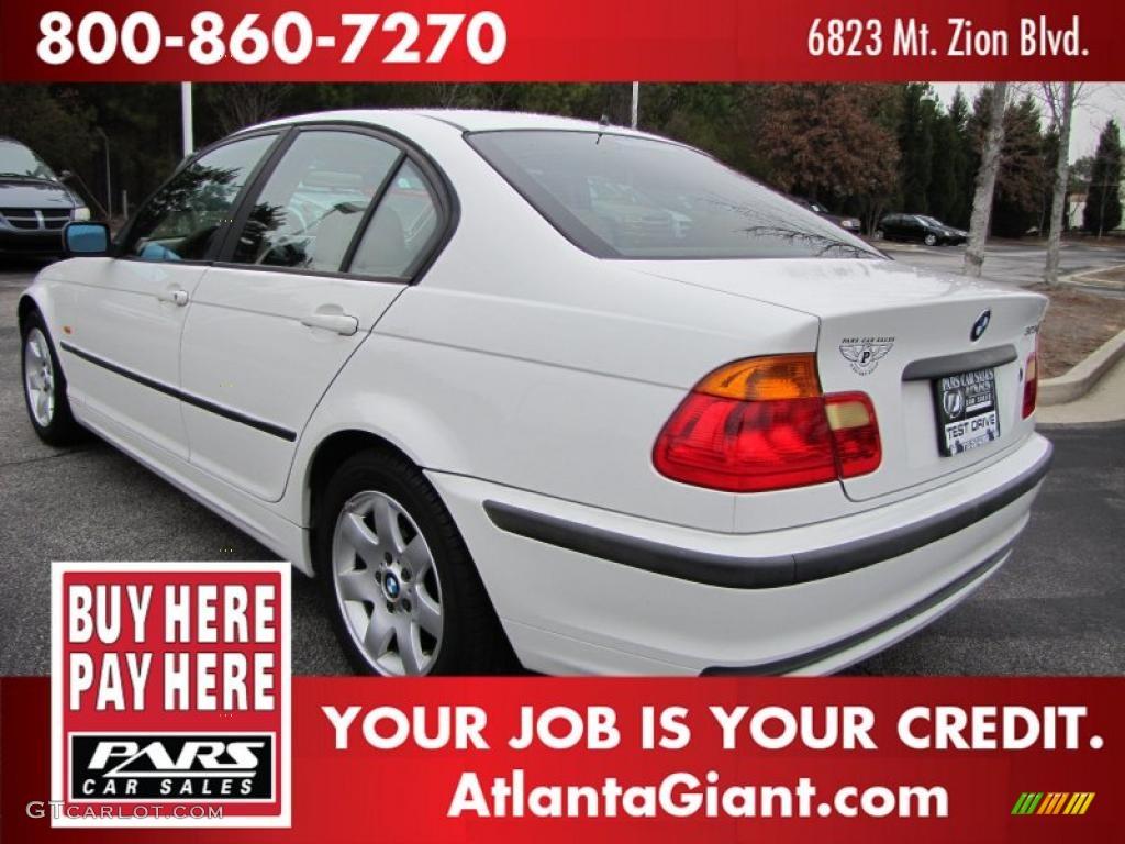 1999 3 Series 323i Sedan - Alpine White / Sand photo #2