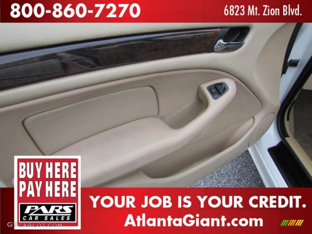 1999 3 Series 323i Sedan - Alpine White / Sand photo #7