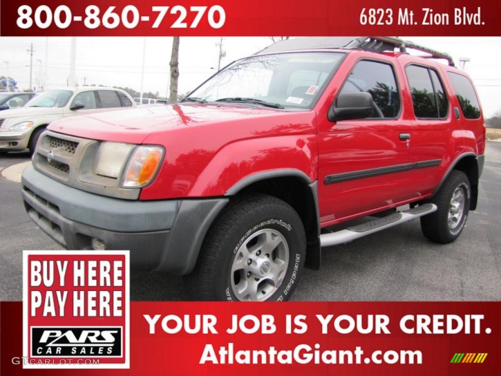 2001 Xterra XE V6 - Aztec Red / Dusk Gray photo #1
