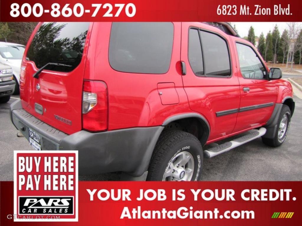 2001 Xterra XE V6 - Aztec Red / Dusk Gray photo #3