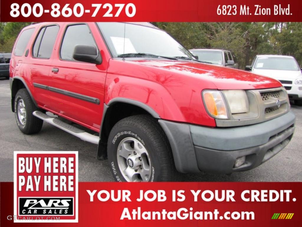 2001 Xterra XE V6 - Aztec Red / Dusk Gray photo #4