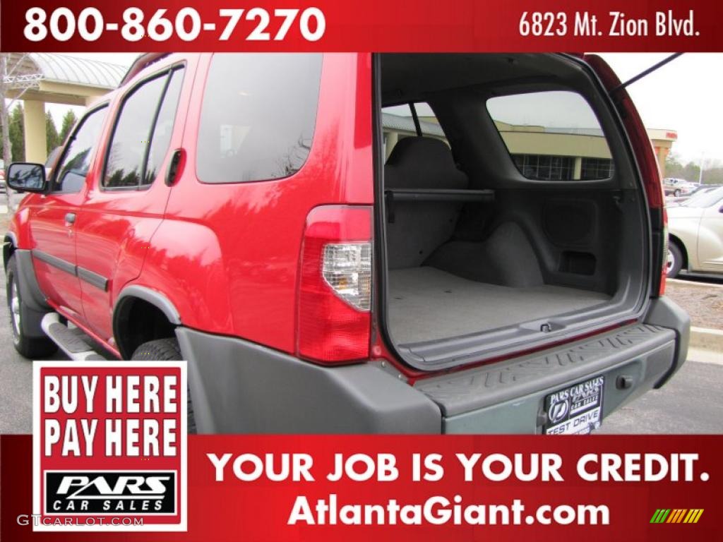 2001 Xterra XE V6 - Aztec Red / Dusk Gray photo #9