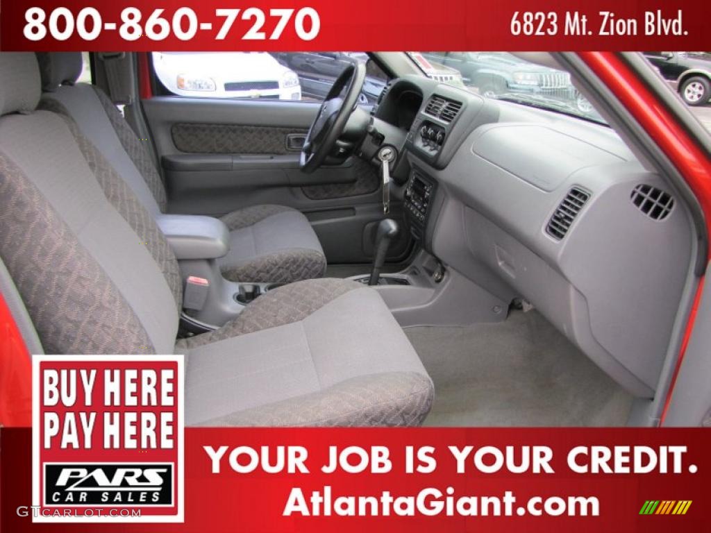 2001 Xterra XE V6 - Aztec Red / Dusk Gray photo #10