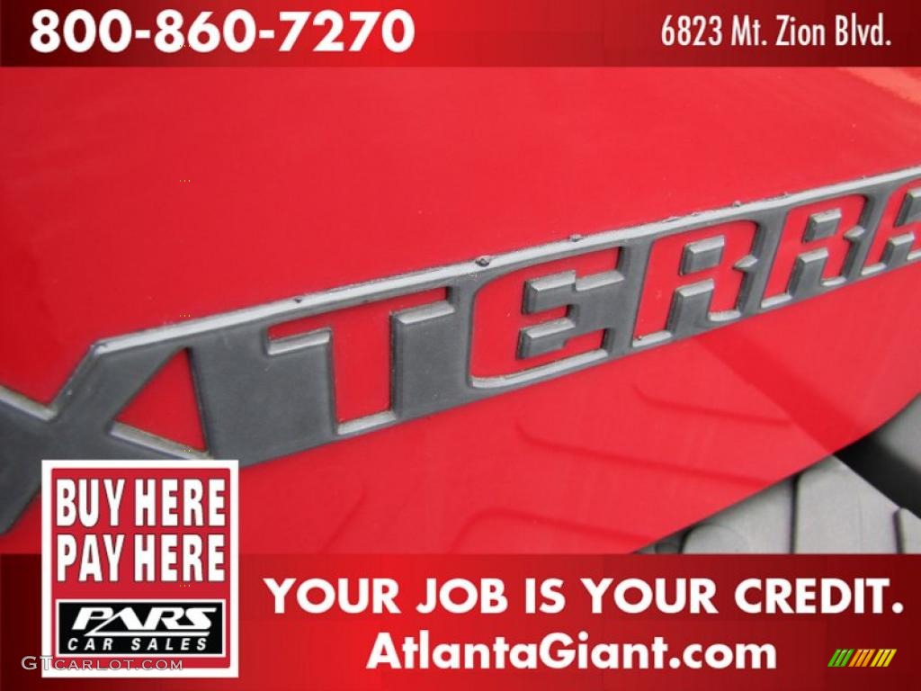 2001 Xterra XE V6 - Aztec Red / Dusk Gray photo #13