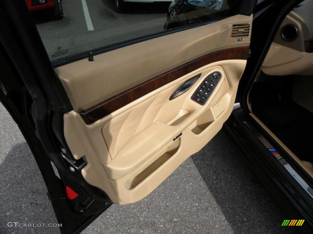 2003 BMW 5 Series 540i Sedan Sand Beige Door Panel Photo #44151569