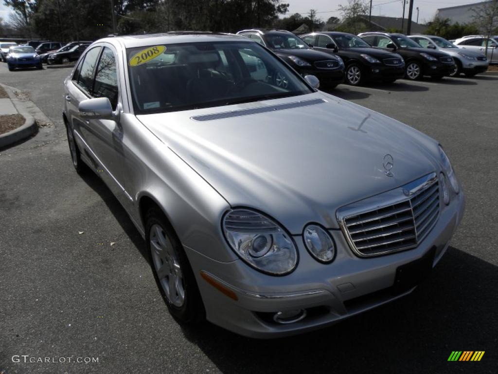 2008 E 320 BlueTEC Sedan - Iridium Silver Metallic / Black photo #1