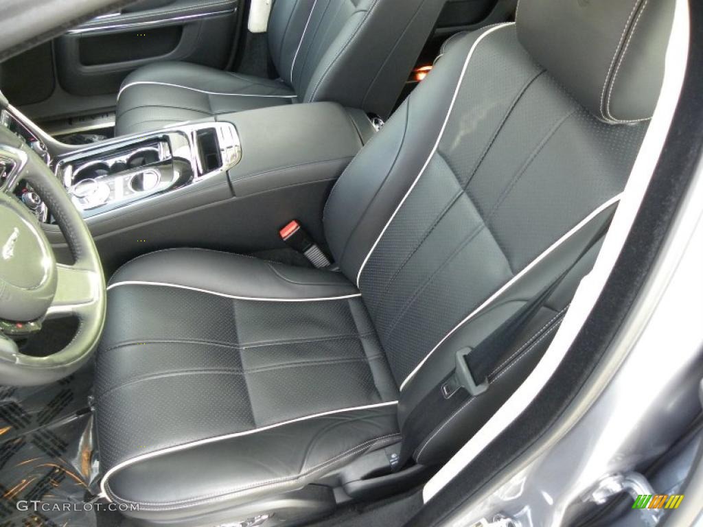 Jet Black/Ivory Interior 2011 Jaguar XJ XJL Photo #44152871