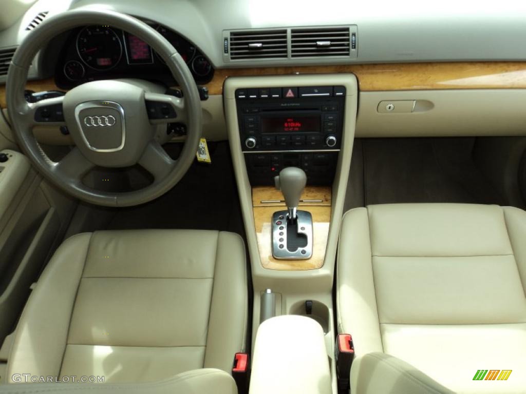 2008 A4 2.0T S-Line Sedan - Ibis White / Beige photo #22