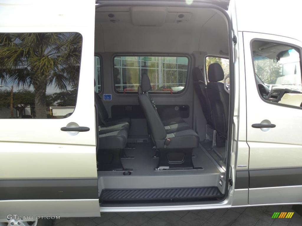 Black Interior 2010 Mercedes-Benz Sprinter 2500 High Roof Passenger Van Photo #44154366
