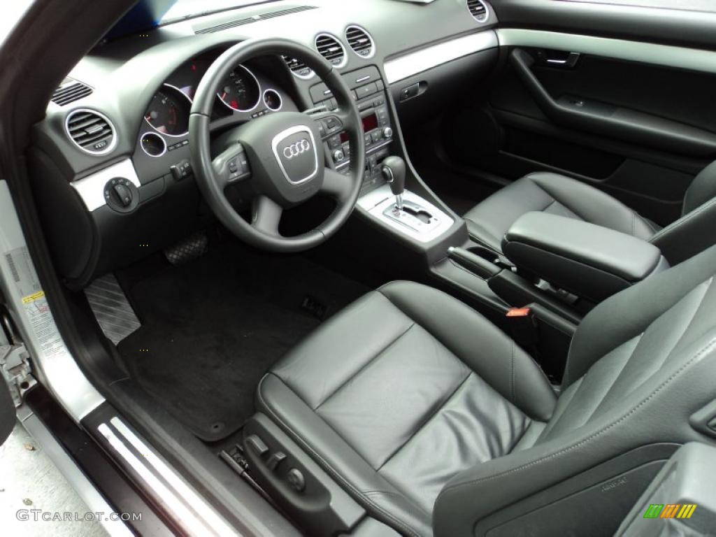 2008 A4 2.0T Cabriolet - Light Silver Metallic / Black photo #13