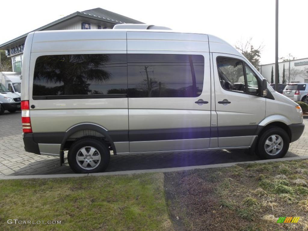 Brilliant Silver Metallic 2010 Mercedes-Benz Sprinter 2500 High Roof Passenger Van Exterior Photo #44154383