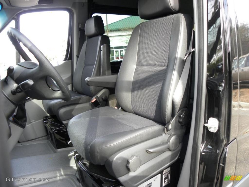 Black Interior 2011 Mercedes-Benz Sprinter 2500 High Roof Passenger Van Photo #44156081
