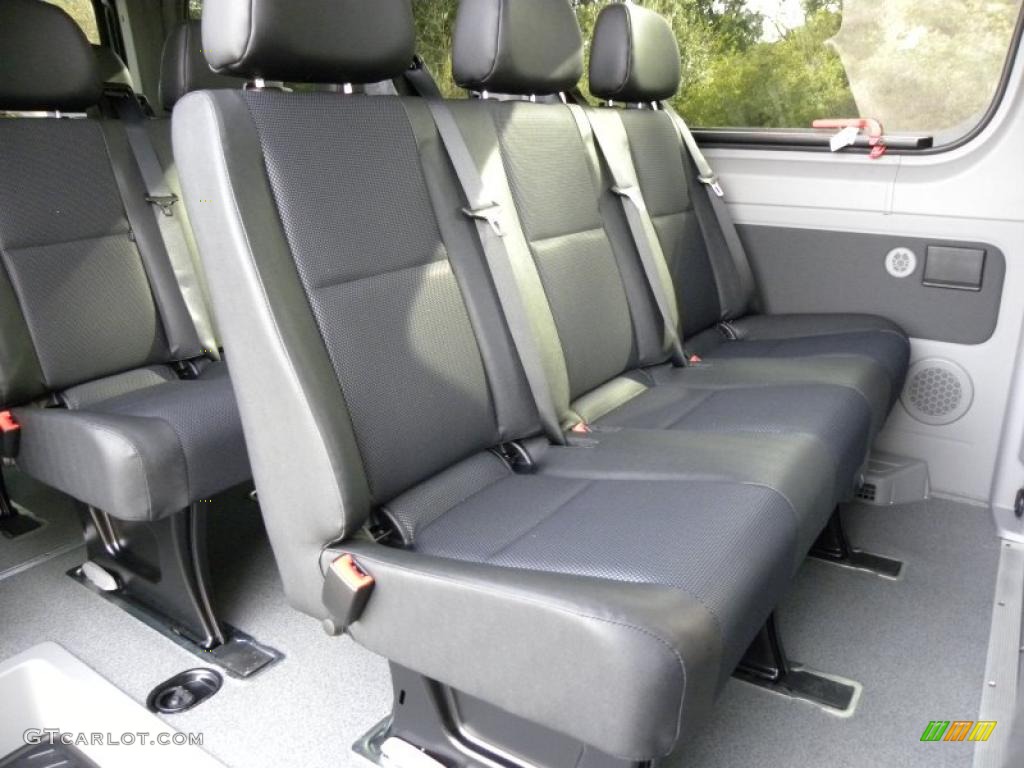 Black Interior 2011 Mercedes-Benz Sprinter 2500 High Roof Passenger Van Photo #44156170