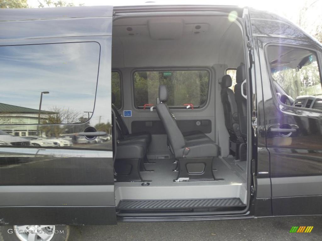Black Interior 2011 Mercedes-Benz Sprinter 2500 High Roof Passenger Van Photo #44156185