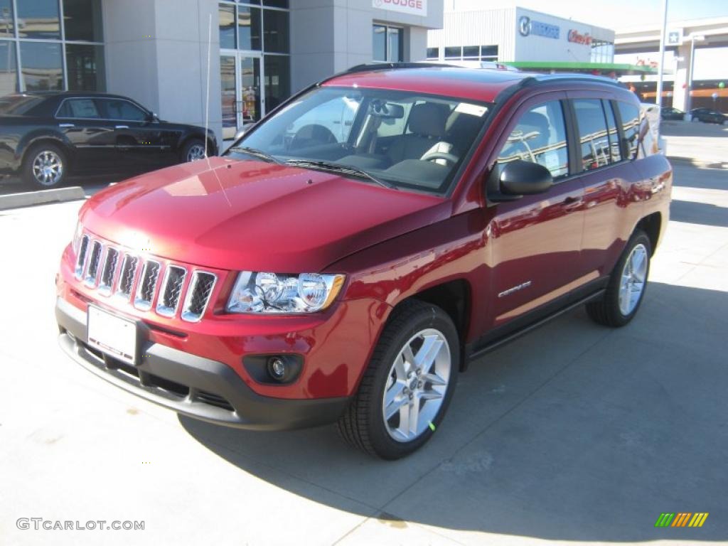 Deep Cherry Red Crystal Pearl 2011 Jeep Compass 2.4 Limited Exterior Photo #44160900
