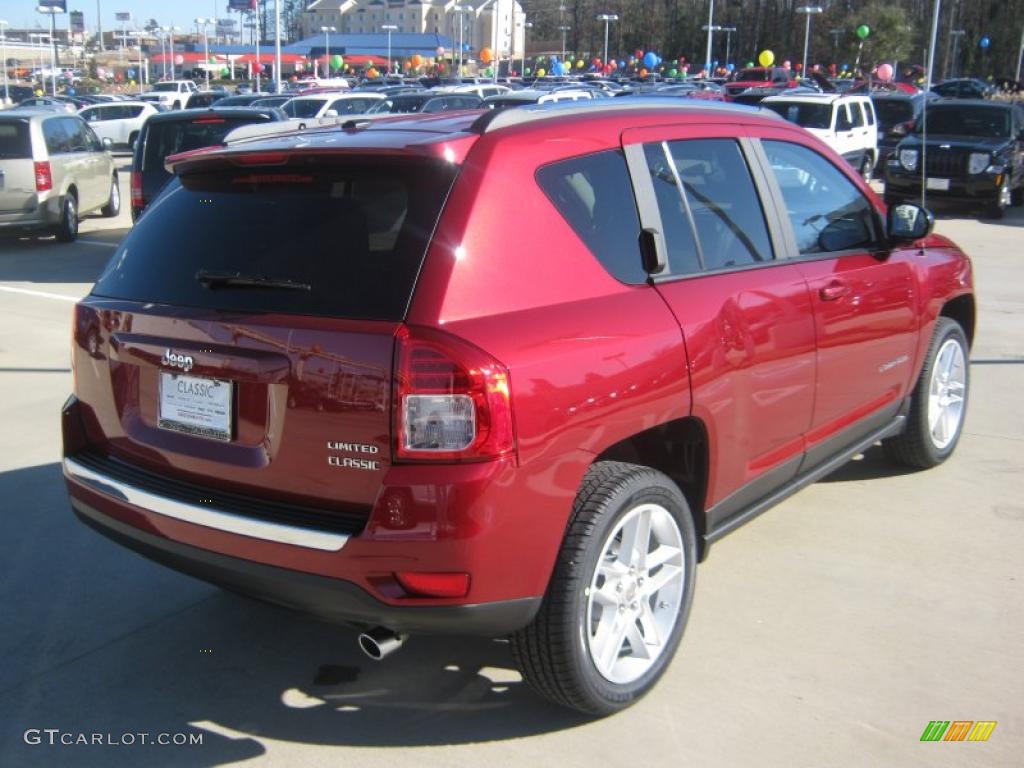 2011 Compass 2.4 Limited - Deep Cherry Red Crystal Pearl / Dark Slate Gray/Light Pebble Beige photo #5