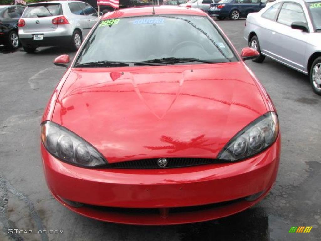 1999 Cougar V6 - Rio Red Clearcoat / Medium Graphite photo #3