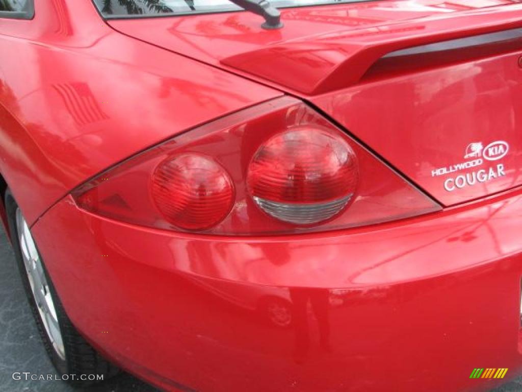 1999 Cougar V6 - Rio Red Clearcoat / Medium Graphite photo #7