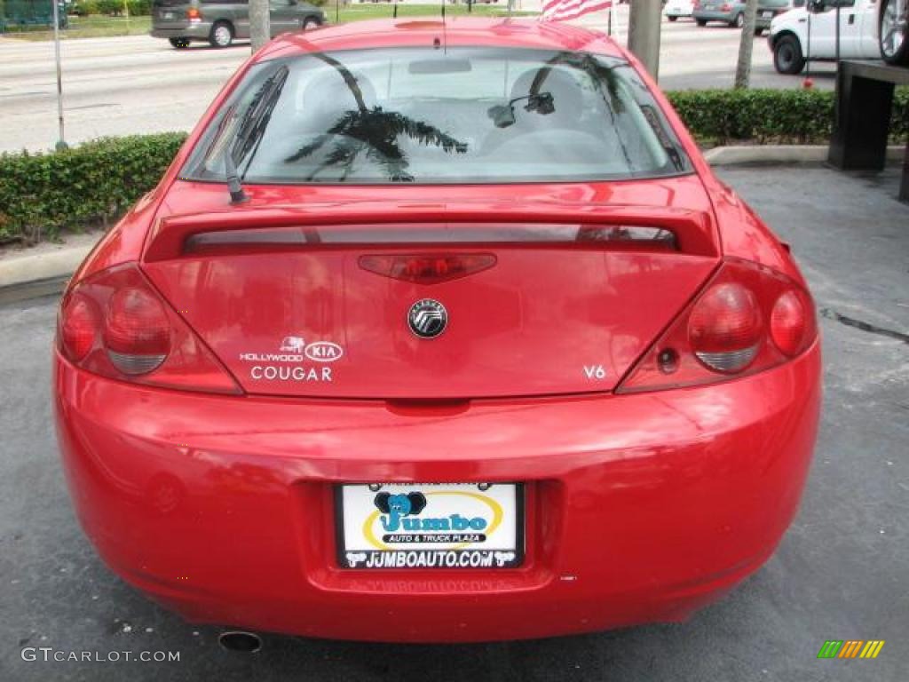 1999 Cougar V6 - Rio Red Clearcoat / Medium Graphite photo #8