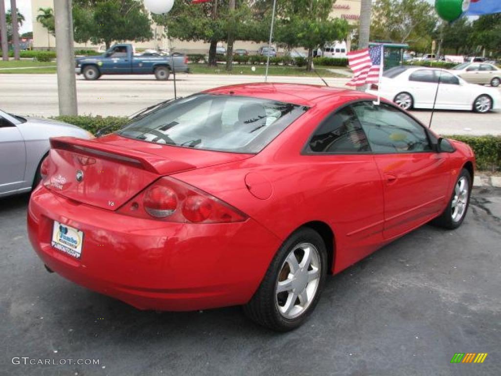 1999 Cougar V6 - Rio Red Clearcoat / Medium Graphite photo #10