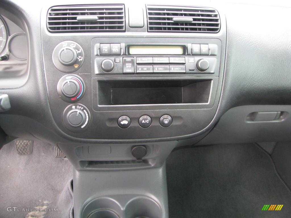 2002 Civic DX Sedan - Taffeta White / Gray photo #17