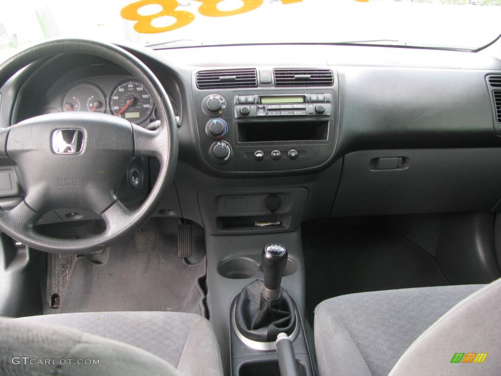 2002 Civic DX Sedan - Taffeta White / Gray photo #21